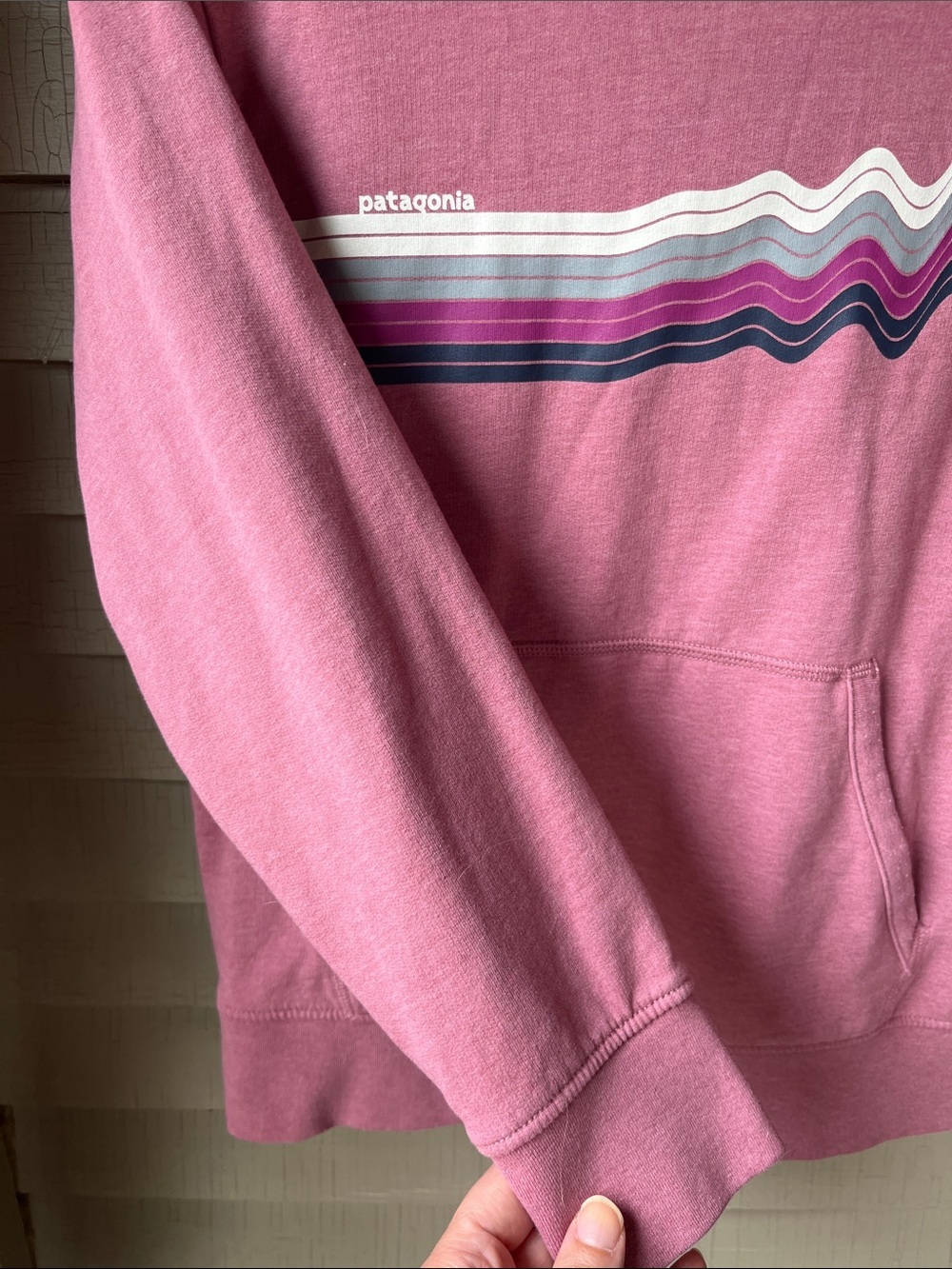 Patagonia Kids Graphic Hoodie | Pink Pullover Hoodie | Excellent Condition | L - Picture 9 of 13